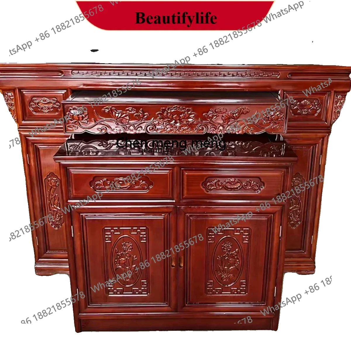 

z183 Altar Incense Burner Table Household Altar Buddha Table Altar Buddha Cabinet Buddha Niche Cabinet