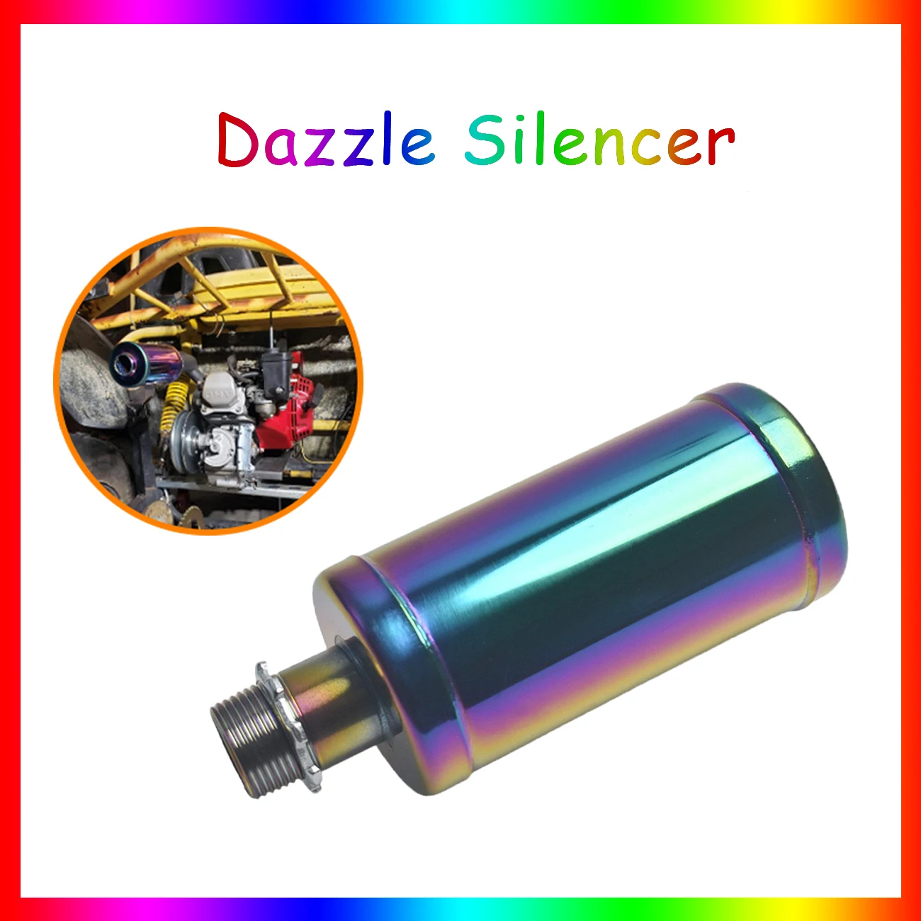 Dazzle Exhaust Muffler For Honda GX160 GX200 Predator 196cc 212cc Coleman CT200U-EX BT200x Go Kart Mini Bikes