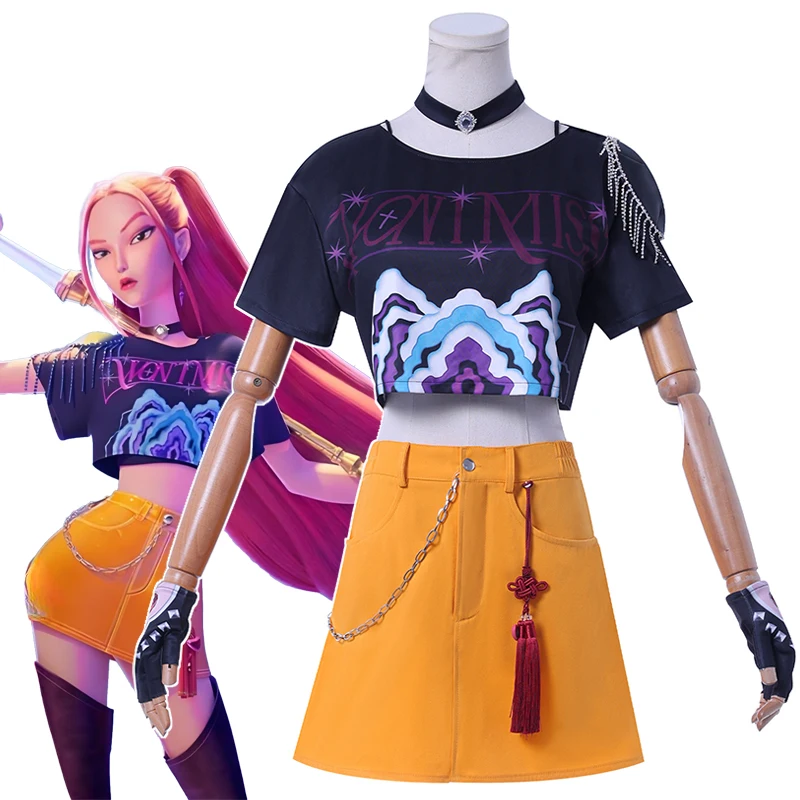 

Mira Cosplay Costumes Anime KPop Demon Hunters Role Play Uniform Halloween Carnival Party Outfit For Women Girls