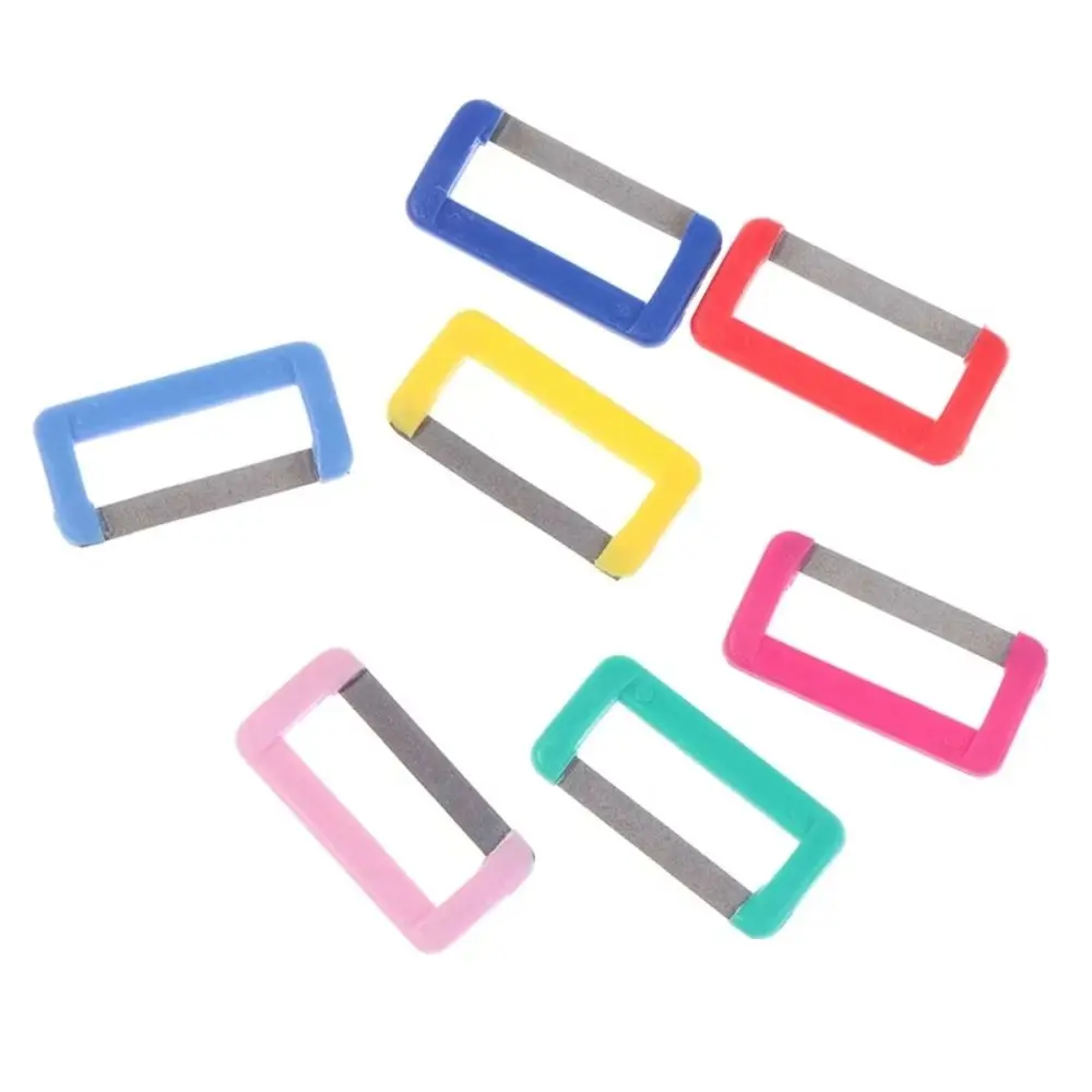2Pcs Disposable Dental Polishing Strips Oral Care Mini Dental Orthodontic Polishing Strips with Sand Lightweight