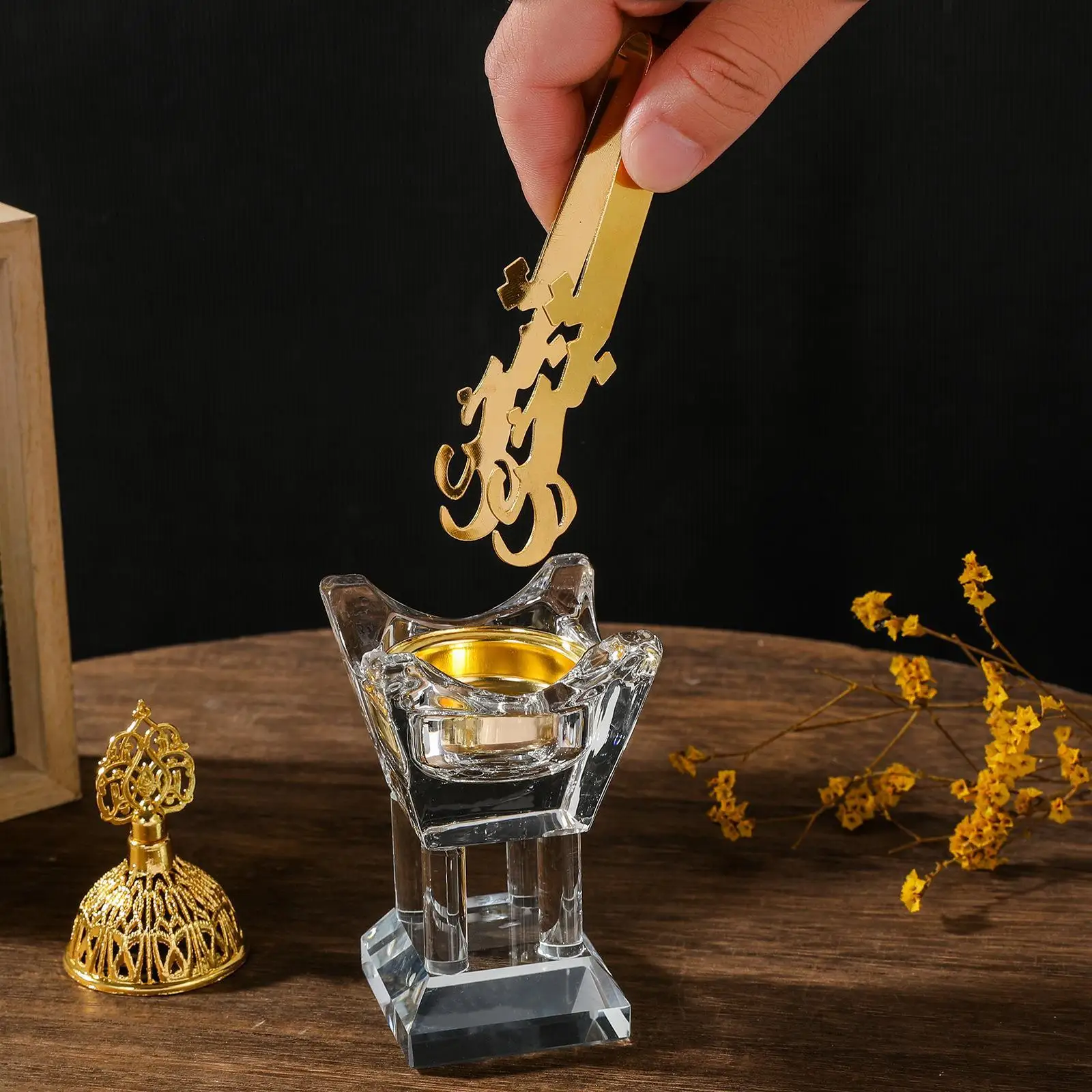 Incense Tongs Charcoal Tongs Tool Portable Table Decor Incense Burner Accessories Compact Home Fragrance Clip for Party Daily