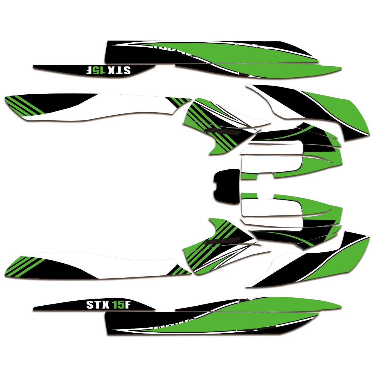 JET SKI Graphic Decals Stickers DECO For Kawasaki STX15F STX 15F 2003 04 05 06 07 08 09 10 11 12 13 14 2015 2016 2017 2018 2019