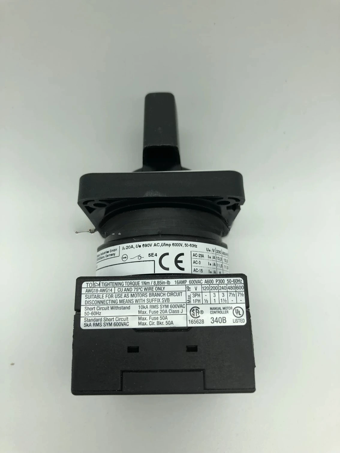 EATON Eaton Muller, cam isolation transfer switch T0-2-1/E panel flush installation, brand new in stock