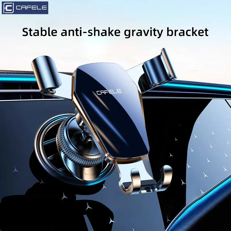 

CAFELE Gravity Car Phone Holder With Newest Hook Clip Air Vent Mobile Support For Car Stand For Cell Phone Mount Super Stable