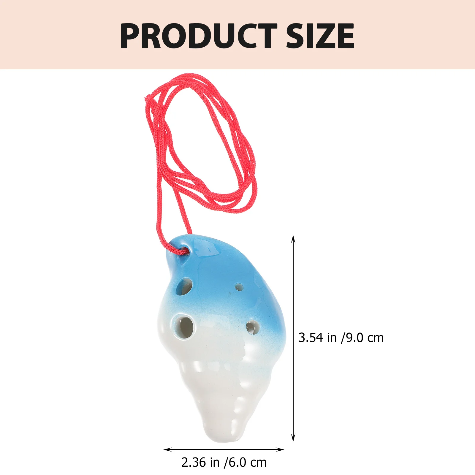 المبتدئين ممارسة 6 حفرة السيراميك الأكرينا المحمولة خفيفة الوزن على شكل محارة آلة موسيقية للمبتدئين آلة الرياح