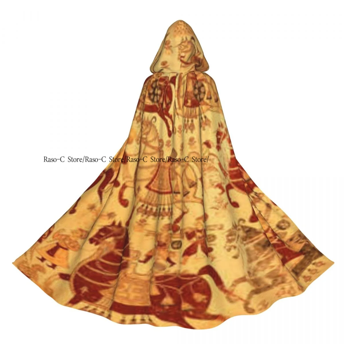 

Unisex Adult Parasarampura Rajasthan India Cloak with Hood Long Witch Costume Cosplay