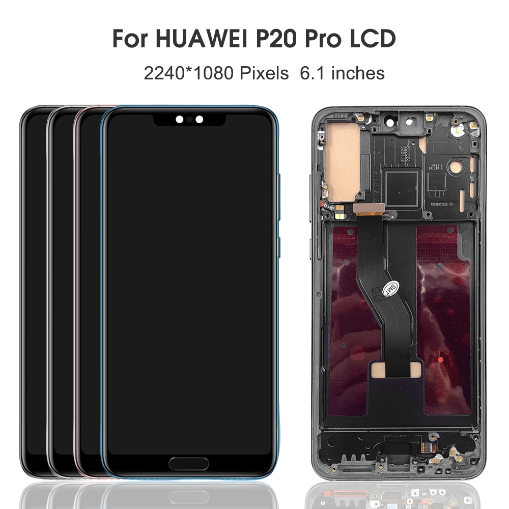 6.1\'\' Display For Huawei P20 Pro LCD Display Touch Screen Digitizer Assembly For Huawei P20 Pro CLT-L09 CLT-L29 LCD Screen