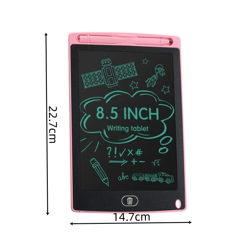 Tablette d'écriture LCD pour enfants, planche à dessin, jouets de puzzle, graffiti, sub, écriture manuscrite, tableau noir, jouets magiques, cadeaux de dessin, 8.5 po