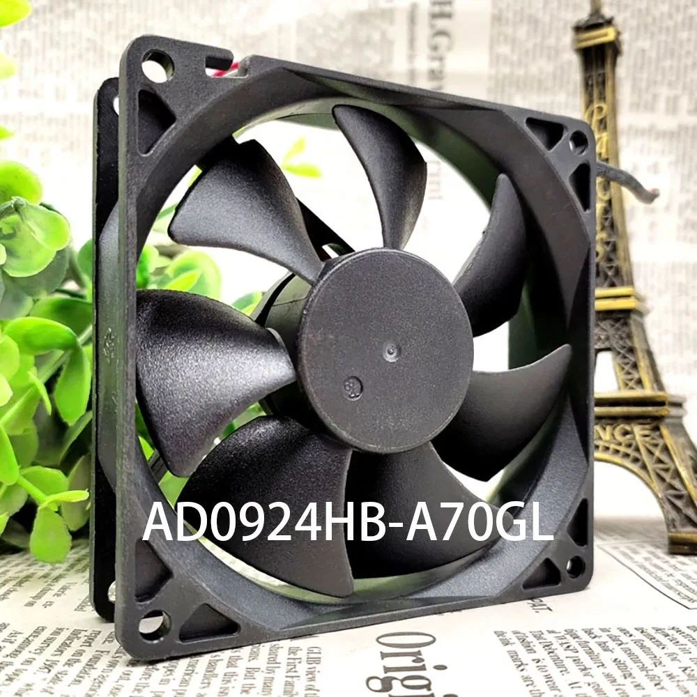 مصنع الجملة خادم 24VDC 0.15A 92*92*25 مللي متر 2-سلك AD0924HB-A70GL مروحة تبريد الخزانة