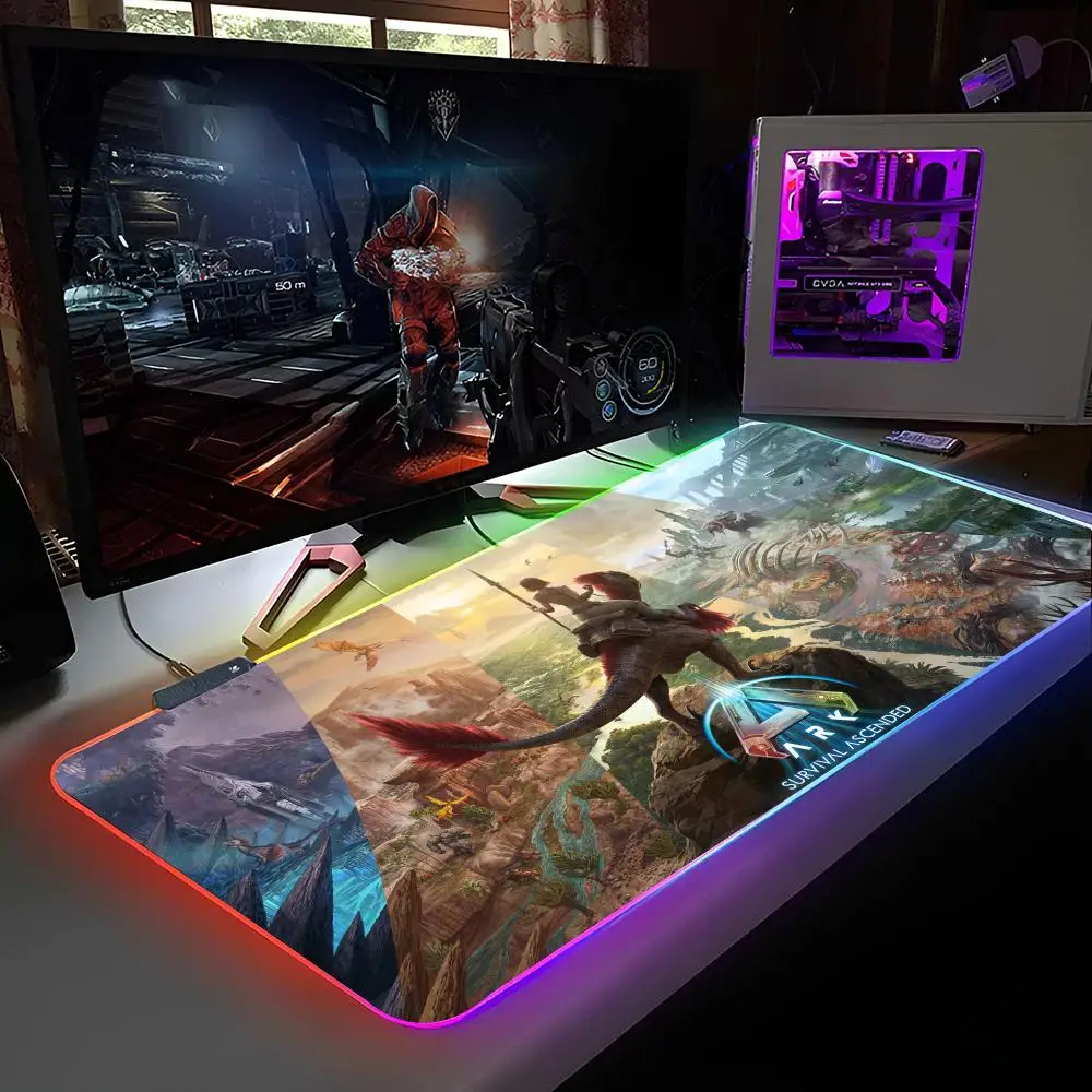 Ark Survival Evolved Muismat RGB Backlit Muismat Laptop Muismat Laptop Gamer Computer Bureau Gaming Accessoires