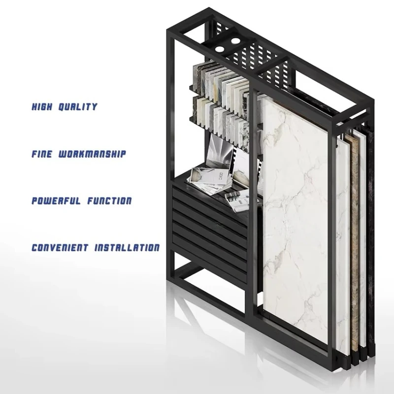 

Pull out marble stand Thin showroom cabinet Foldable shelf Stone display stand