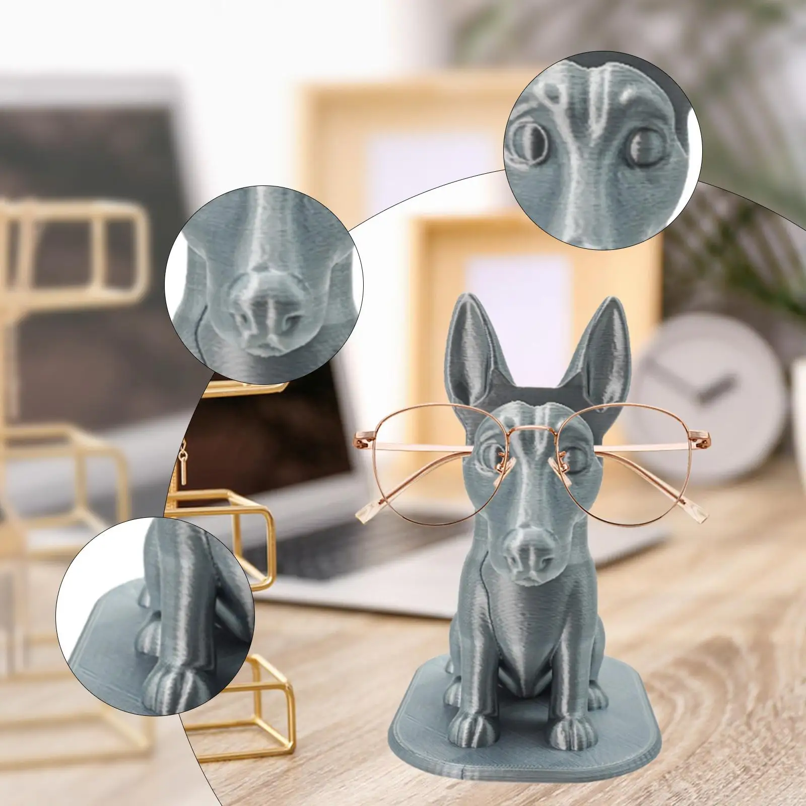 

Держатель для очков, офисный рабочий настольный органайзер, креативный настольный центральный элемент, подставка для очков для собак для женщин, мужчин, друзей, семьи