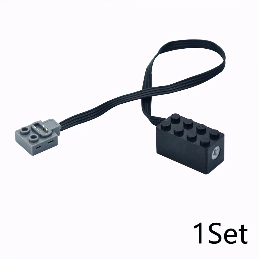 MOC Bricks Techical Power Functions Axle With Hole Micro Motors Compatible Building Blocks Cars Assemble Parts Model Motor Toys