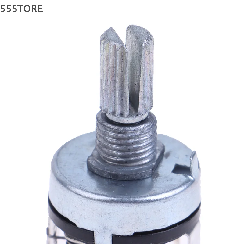 5Pcs RV17 With Switch Potentiometer Handle Length 15mm 5Pin B1K 2K 5K 10K 20 50K