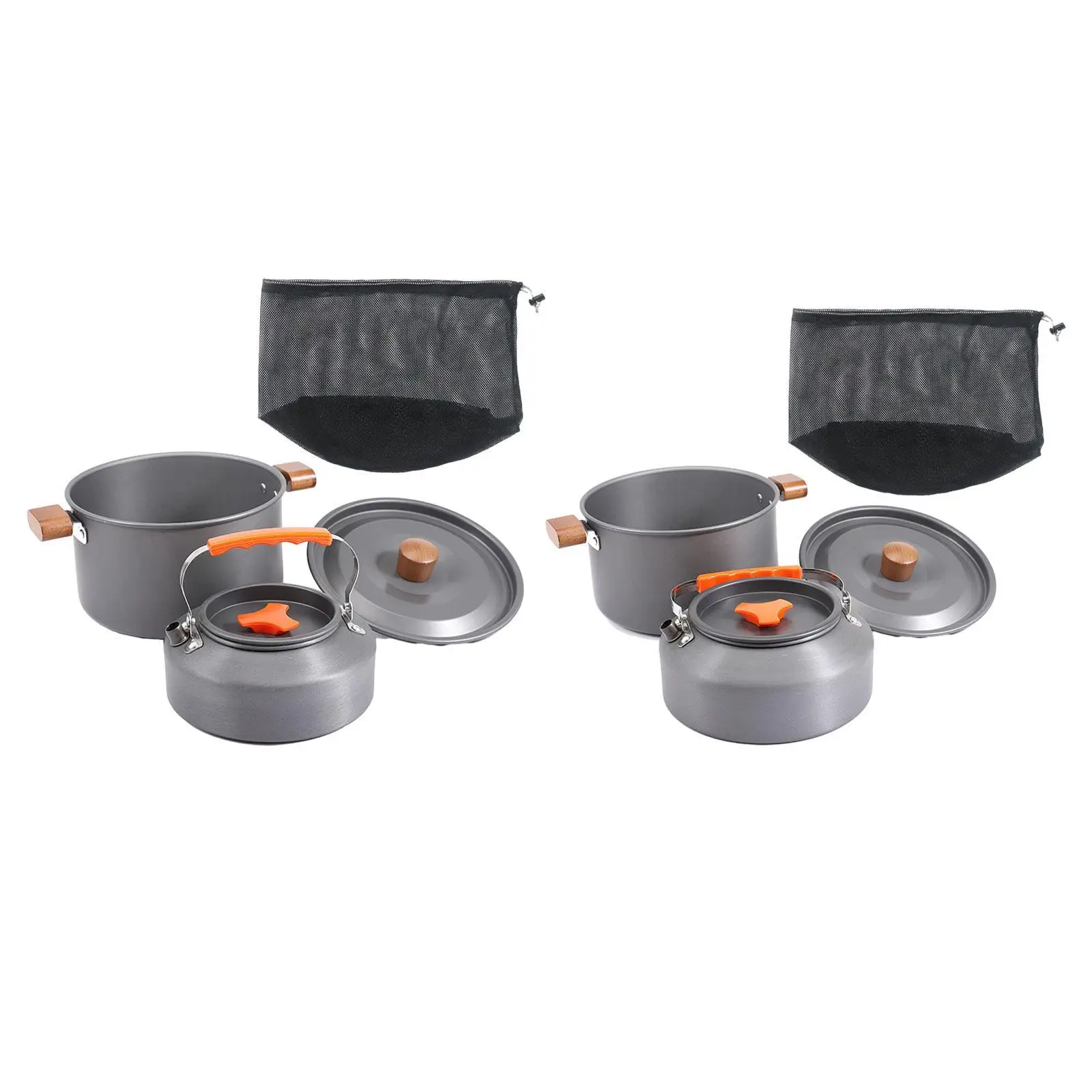 Kit de utensilios de cocina para acampar, olla de sopa portátil para actividades al aire libre, senderismo, pesca