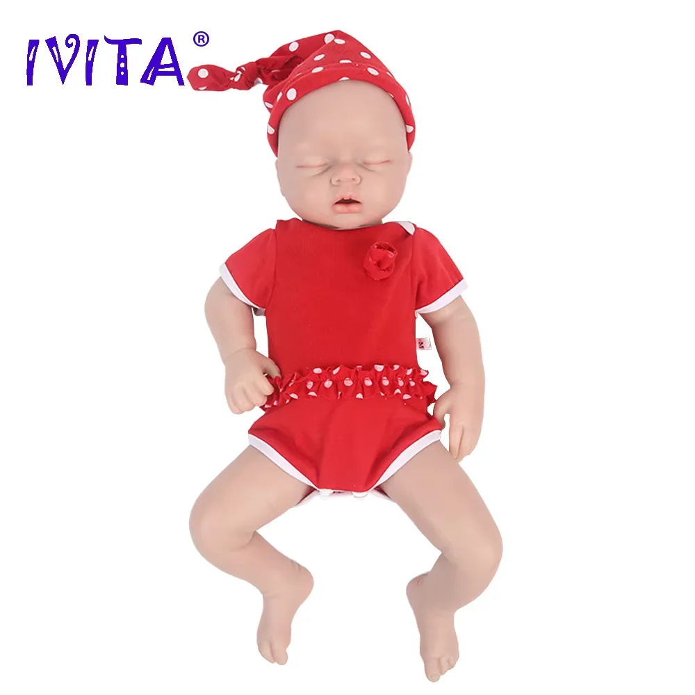 IVITA 100% Full Body Siliconen Reborn Babypoppen Geschilderd Realistische Babypop Groothandel Levensecht Speelgoed voor Kinderen Kerstcadeau