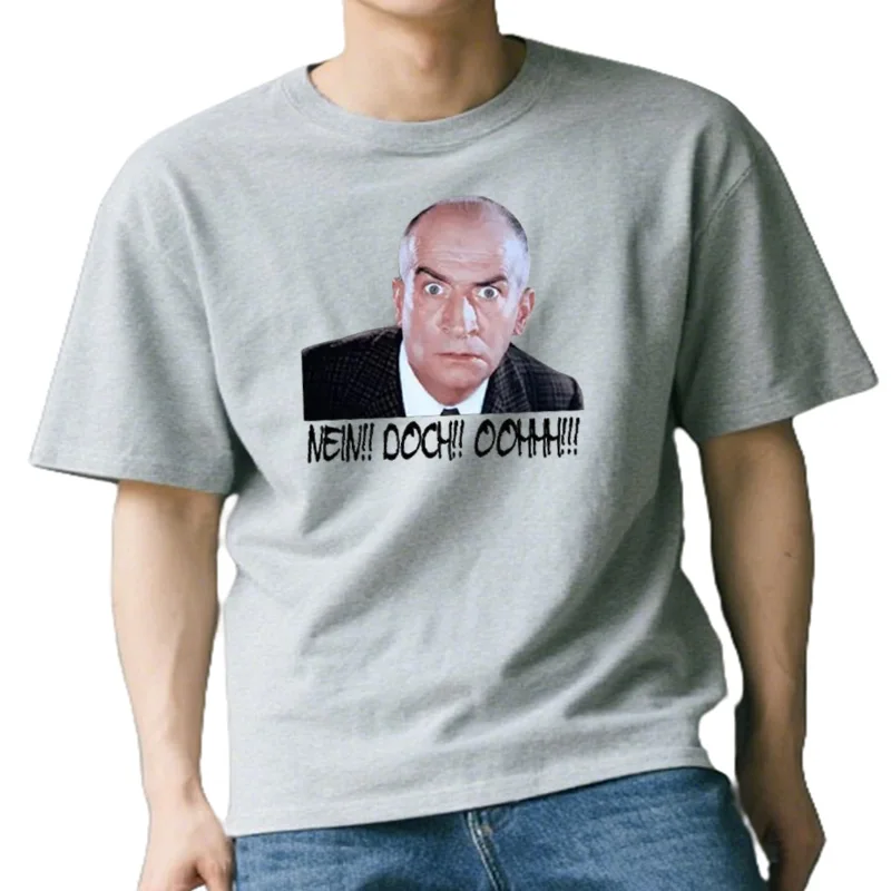 T-shirt TV CULT Classic MOVIE en noir, Louis De Funes, neuf Mais! Ohhh! T-shirt graphique surdimensionné pour hommes, vê