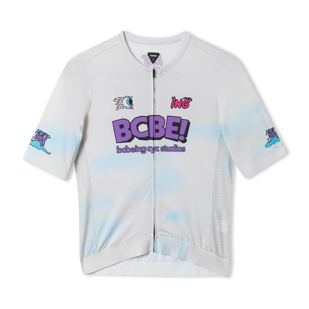BCBE-ING Sommer-Radtrikots, kurzärmelig, Race Fit, atmungsaktiv, schnell trocknend, UPF50+-Stoff, kleine Größe, Radtrikot Ciclismo