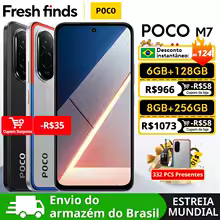 <strong><strong>POCO M7 Versão Global Smartphone Snapdragon 685 IP64 7000mAh bateria Immersiva 6,9 "FHD + display NFC 33W</strong></strong>