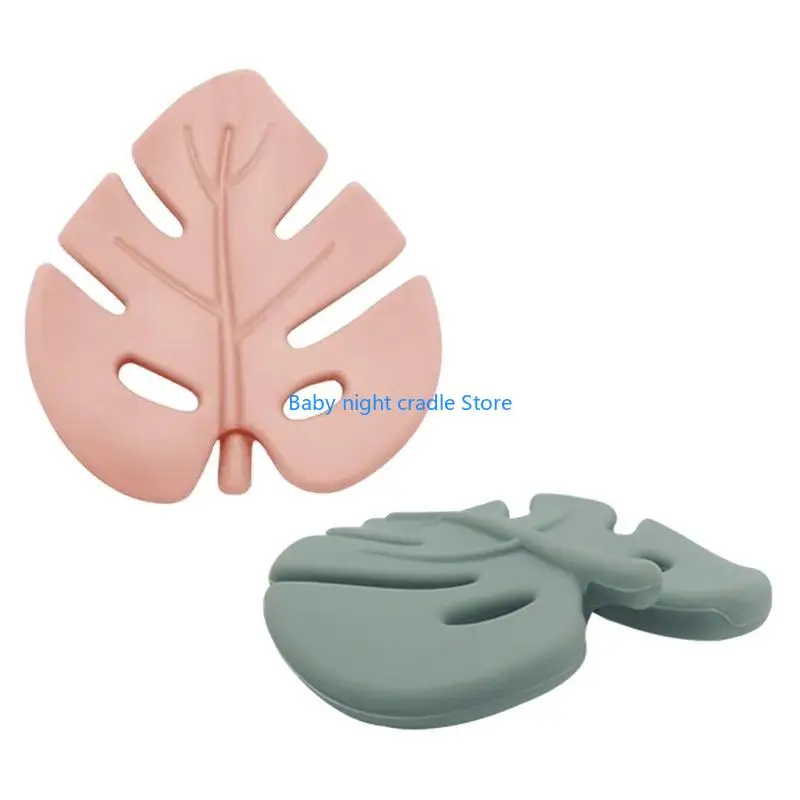 مجموعة J2FF مكونة من قطعتين من لعبة التسنين للطفل، لعبة تسنين من السيليكون للرضع، أداة آمنة وفعالة لتخفيف آلام الأسنان غير #3