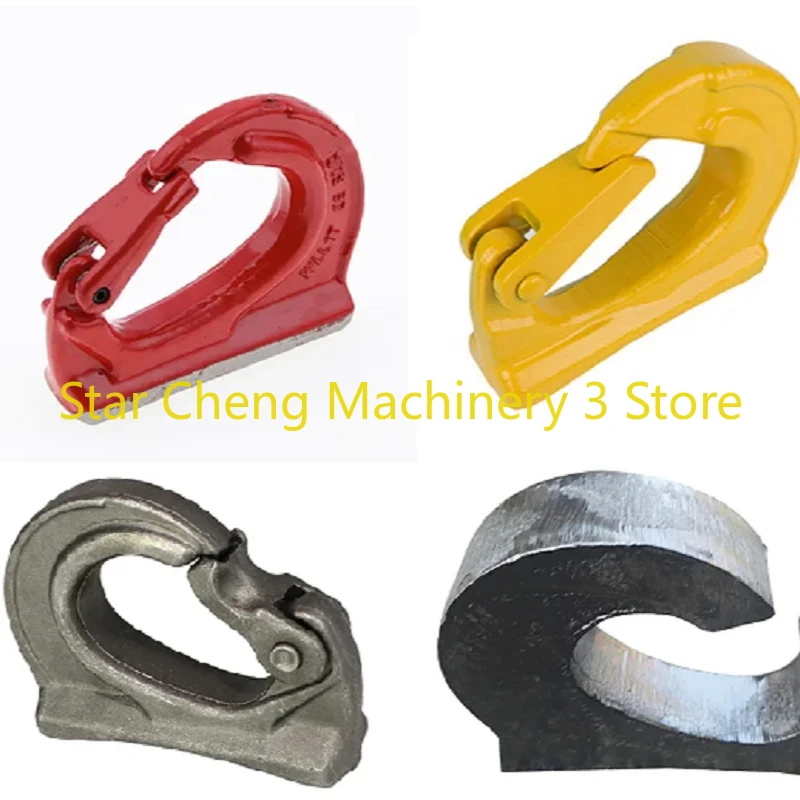 

Welded Lifting Hook（3T--11T G80）for Excavator Bucket Small Turpentine Hook Towing Hoist Crane Winch Boat Part Marine Hardware