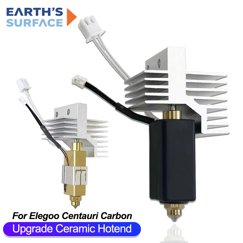 

Hotend для Centauri Carbon с насадкой из закаленной стали, супер износостойкие для Elegoo Centaurie Carbon, улучшенные насадки с горячим концом