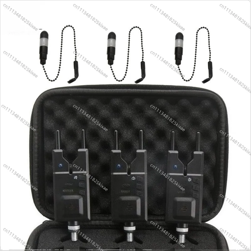 For Windproof Rod Alarm Set 3 + 3 Fishing Gear Bag Multi-function Electronic Flashing Light Fishing Alarm Set