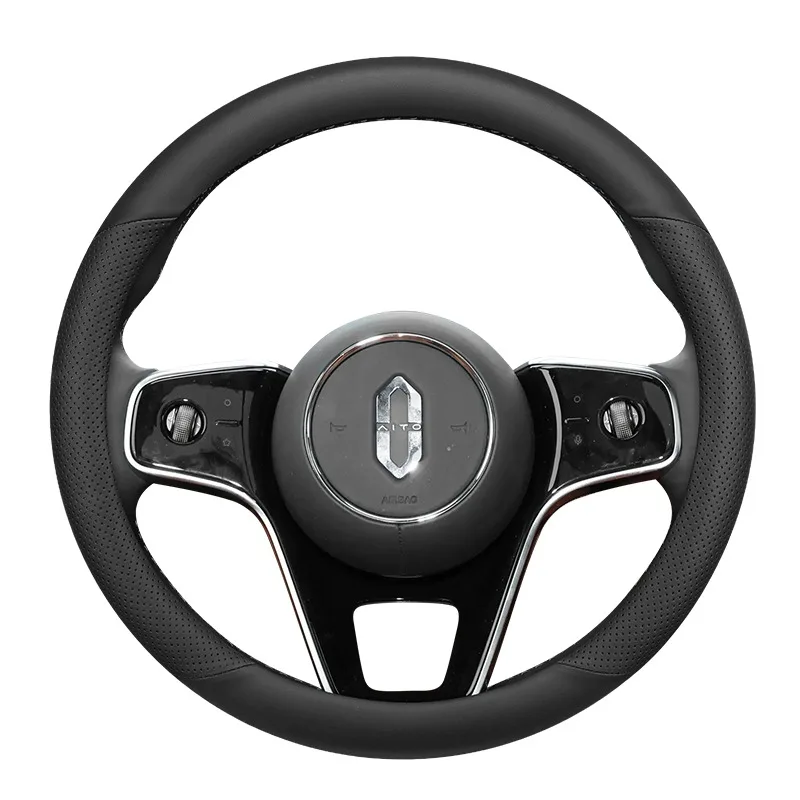 

FOR HUAWEI AITO M9 Steering Wheel Cover Leather Four Seasons General Motors Interior Decoration Special Accessories
