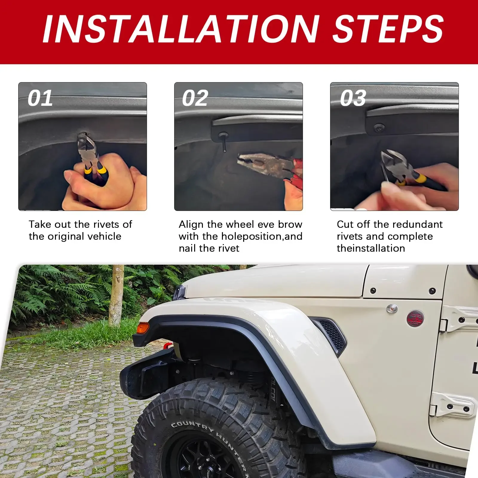 4 шт. расширители передних и задних крыльев для Jeep Wrangler JL JLU Unlimited Rubicon Fit, расширители крыльев с высоким зазором, не для 4XE