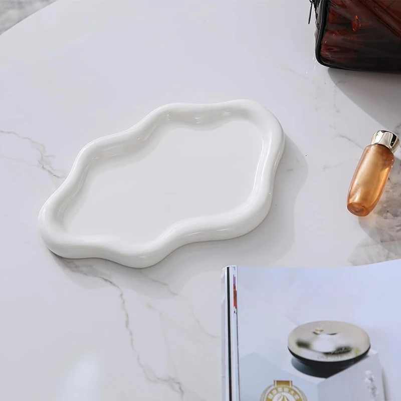 Jewelry Tray Jewelry Dish Cute Cloud Tray Ceramic Tray Trinket Tray Ring Dish Vanity Tray