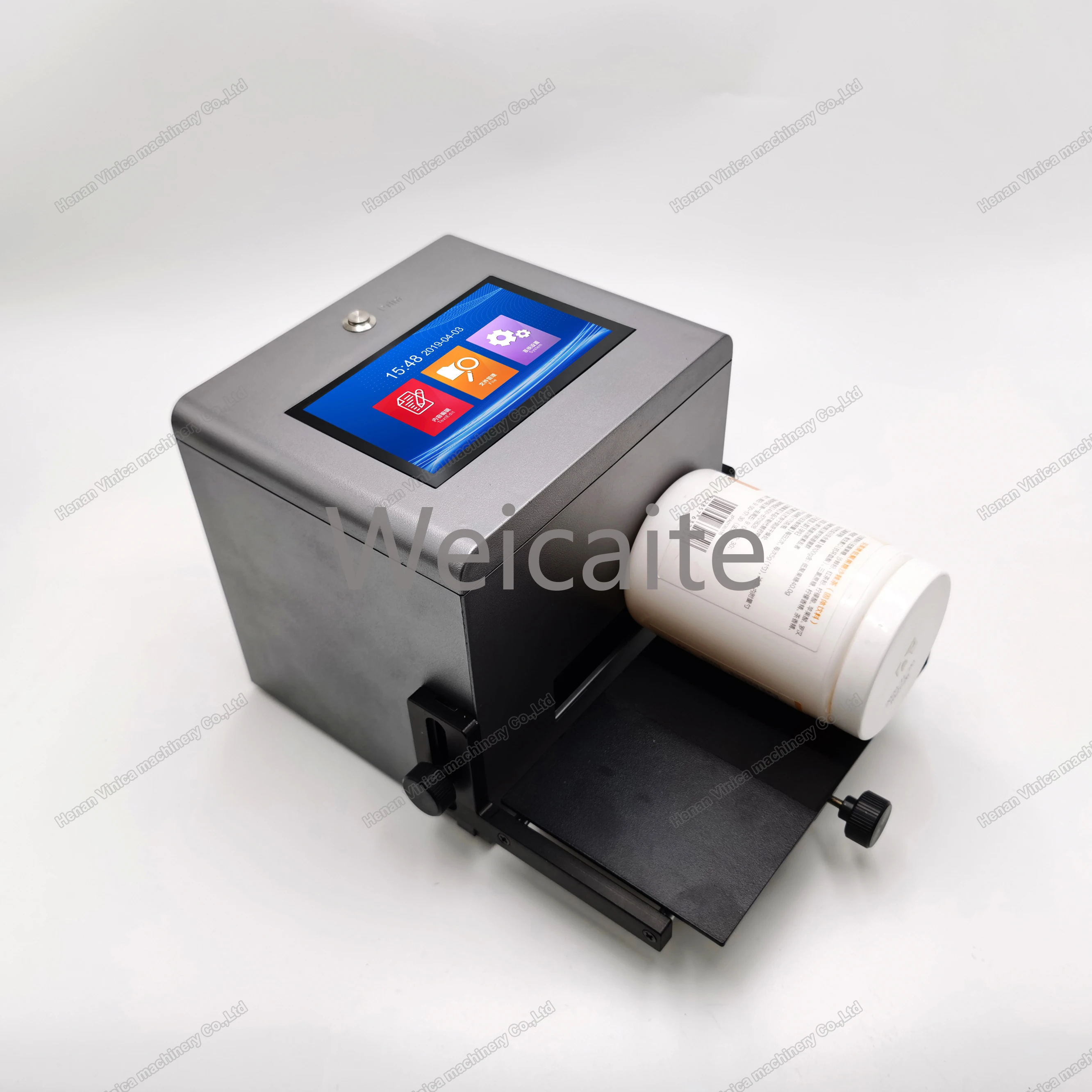 

5inch HD Color Touch Screen Desktop Static Tin Can Bottom Expriy Date Printer Machine