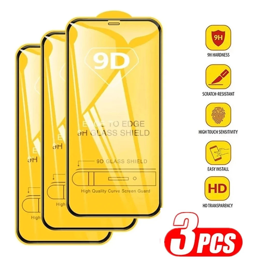 1-3PCS 9D Full Temp… - image
