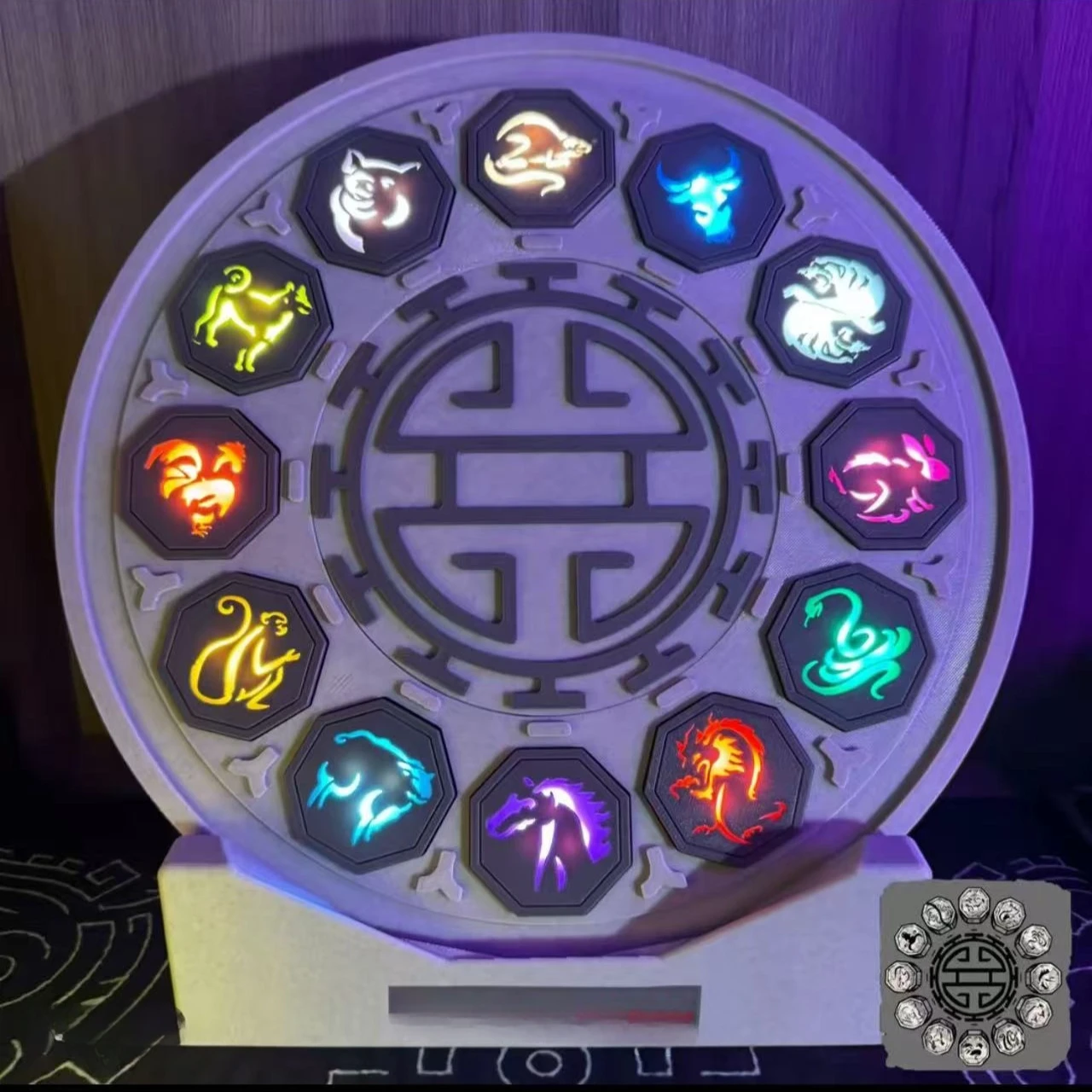 

2025 Fashion New Zodiac Protective Talisman Stone Keychain Home Atmosphere Decoration Set Gift Model Creativity Crafts Ornament