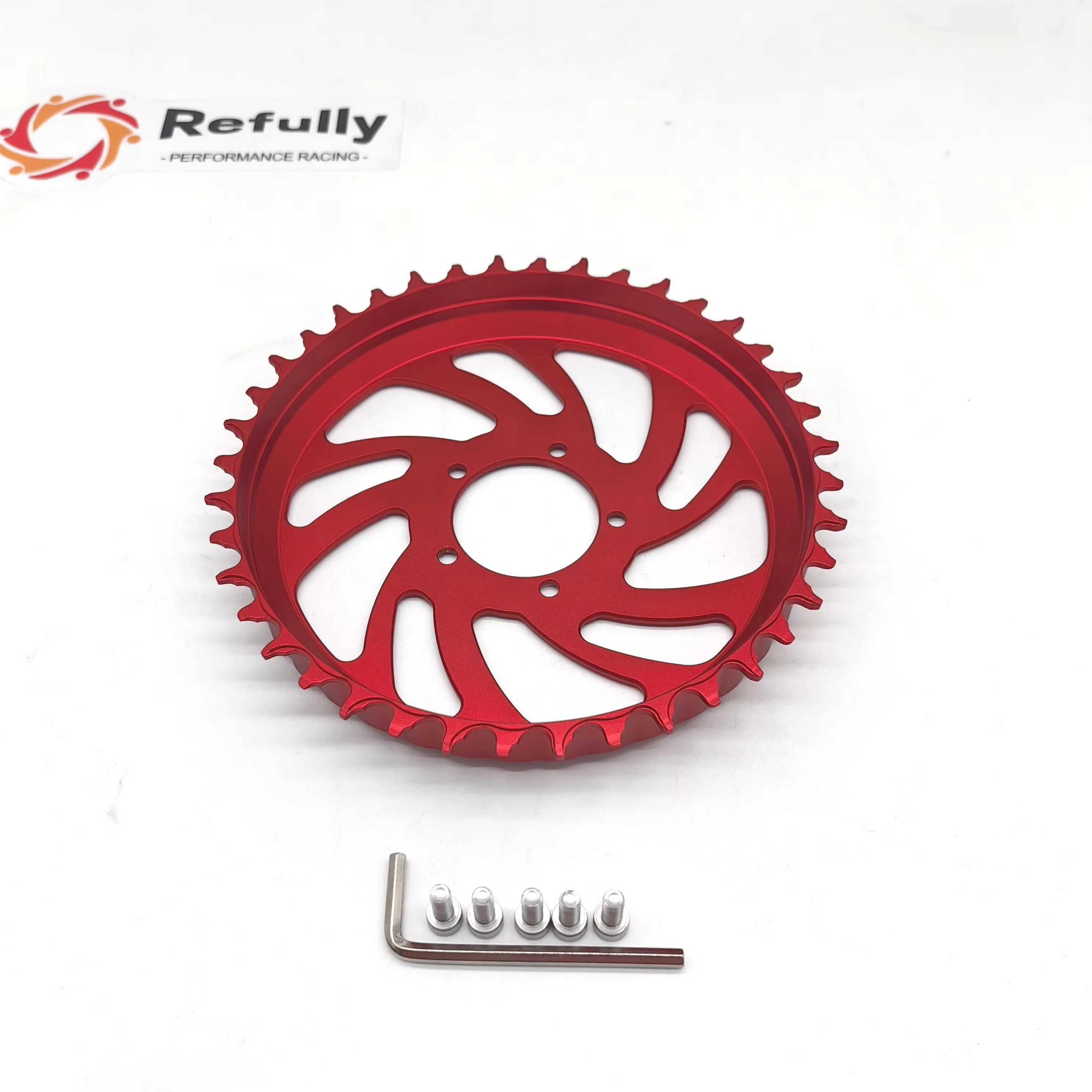40T Narrow Wide Chainring for Bafang BBSHD Mid Drive – Offset 20mm, 7075-T6 Aluminum, CNC Machined, Hard Anodized