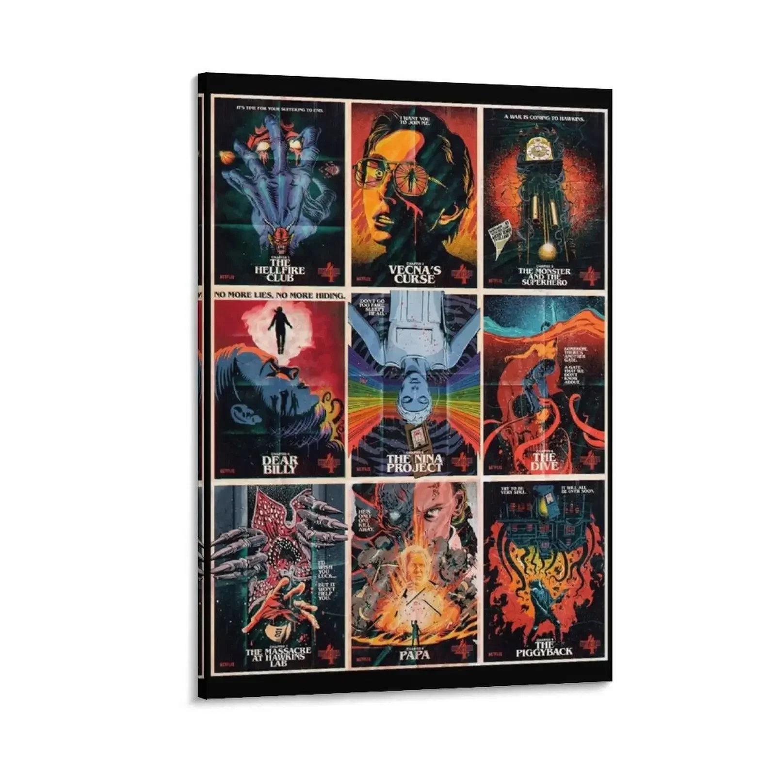 

Collage - The Chapter Collection Canvas Painting decorative items for home Bedroom deco bedrooms decorations art mural