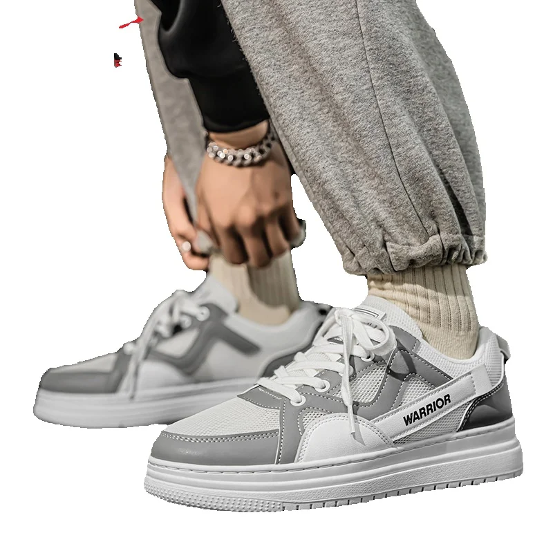 Pull-back Shoes For Men, Mesh Panel Shoes, New Spring-summer Breathable White Shoes For Men, Versatile Sports And Casual Shoes For Men_vogvips.com