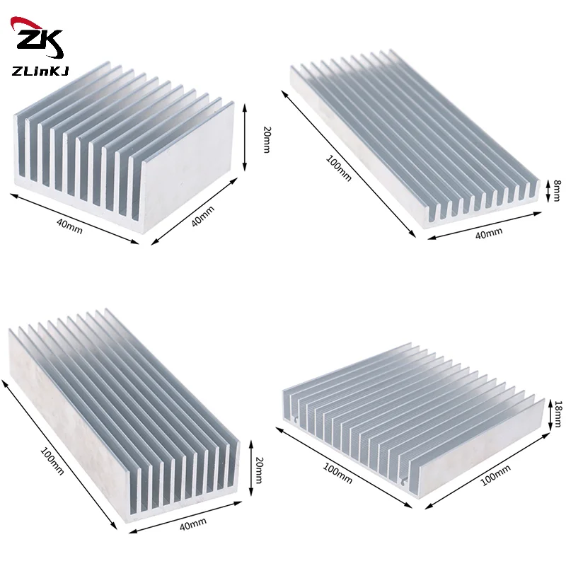 (ZYDD01) 1Pcs Extruded Aluminum Heatsink For High Power LED IC Chip Cooler Radiator Heat Sink