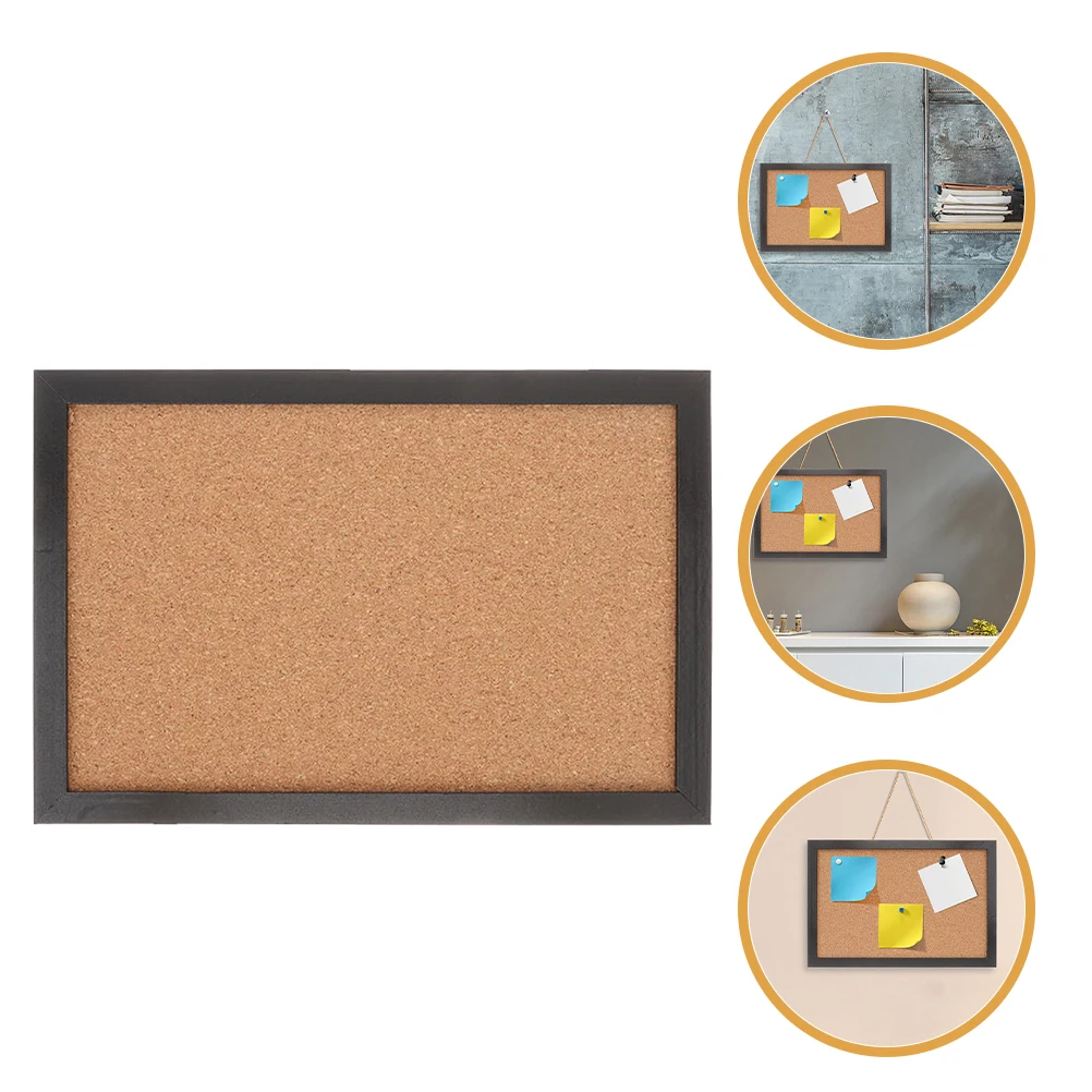 

2pcs Cork Bulletin Memo Wall Notice For Office Home Classroom Wooden Frame Push Pin Organizing Vision Board Framed Soft