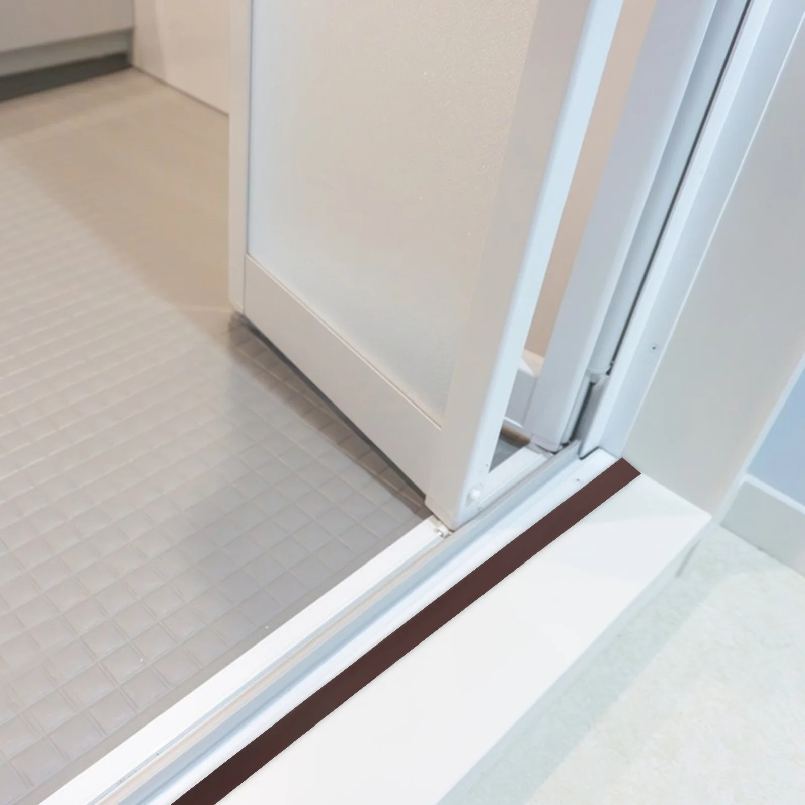 PVC-Bodenkanten-Zierleiste, selbstklebender, wasserdichter Übergangsstreifen für unebene Böden, Holzfliesen, Teppich, Eingangskantenboden