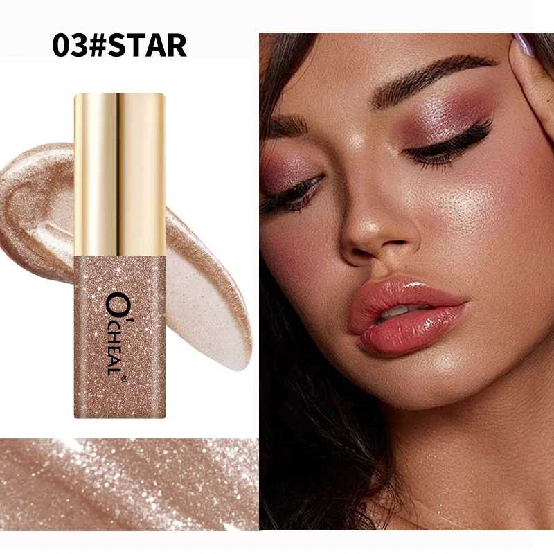 سائل ظهرت اللؤلؤ، سائل ظلال عيون صغير، تسليط الضوء على الحواجب، تسليط الضوء على اللمعان الناعم، 7 ألوان