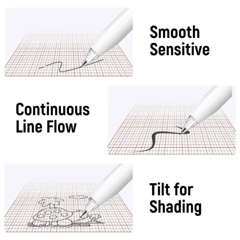 Puntas de lápiz para Apple Pencil 1ª y 2ª generación, tubo de aguja de amortiguación, lápiz óptico elástico silencioso resistente al desgaste, puntas para iPencil 1 y 2