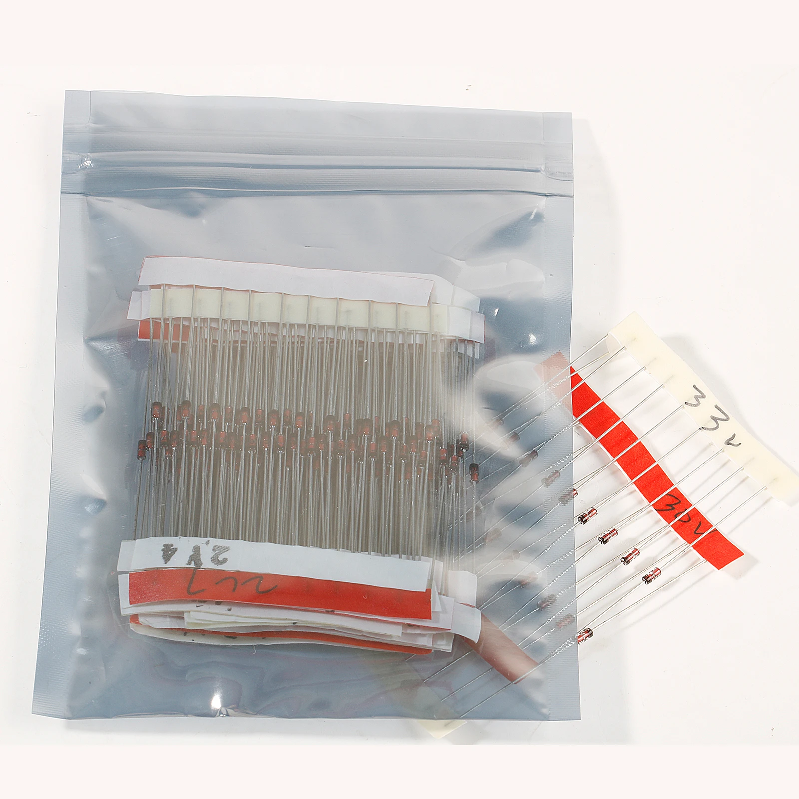 270pcs 0.5w Zener Diode Assorted Kit 1/2w 27 Values 2v4 3v0 4v3 5v1 6v2 7v5 8v2 9v1 10v 11v 12v 13v 15v 16v 18v 20v 22v 24v