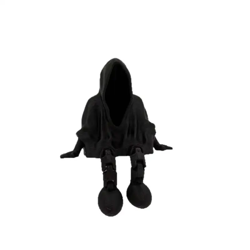Ghost Statue Ornament Faceless Ghost 3D Printed Gothic Death Statue Home Decoration