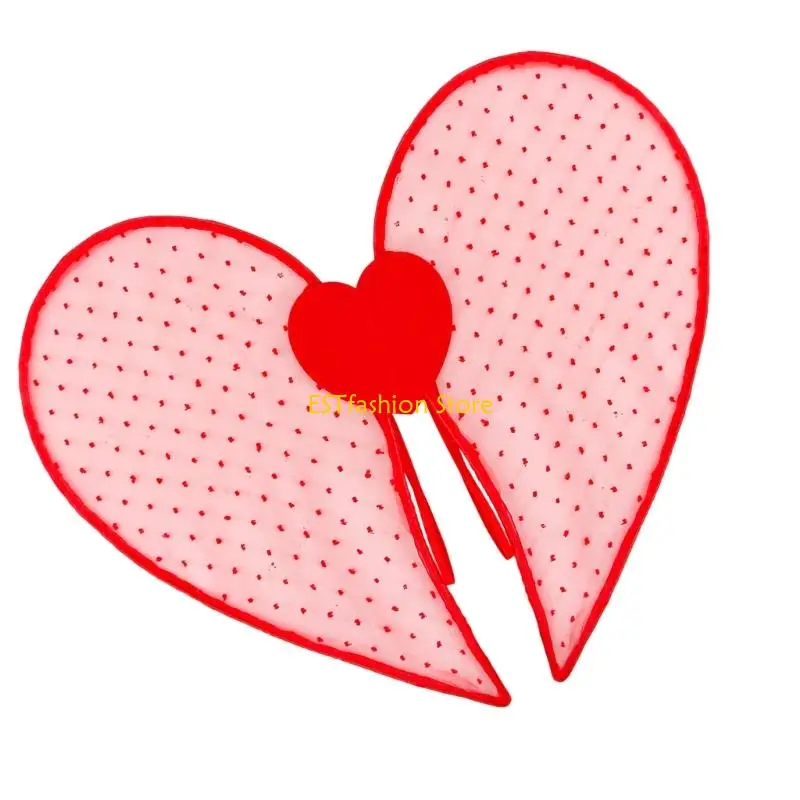 Y5GC Reusable Valentine Angel Wing Party Decoration Quick Setup Design Multiple Occasion Use