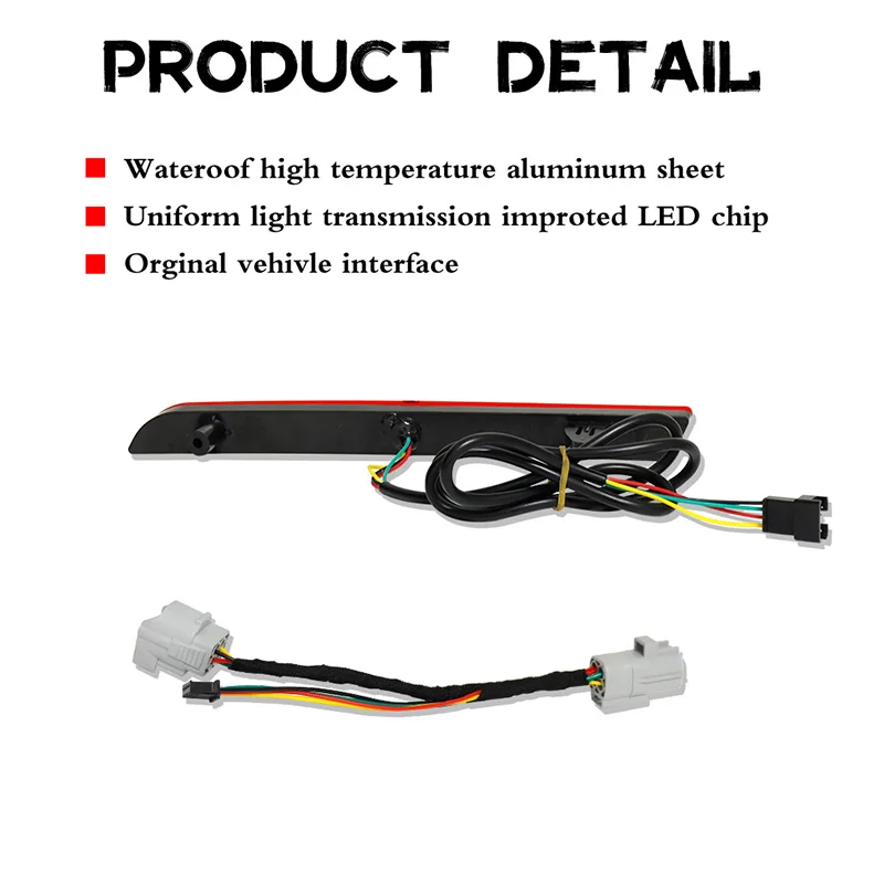 Rear Bumper Reflector Lights For 2021 2022 2023 Toyota Sienna Red LED Brake Tail Light Rear Fog Light w/ Sequential Turn Signal - Image 4