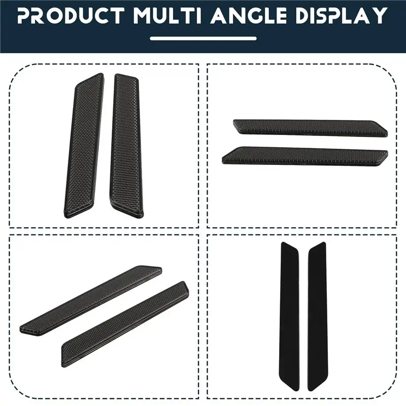 Well Reflectors For Street Glide Electra Glide Road Glide Road King Latch Covers Saddlebags Side Visibility 2014-2020(Black)