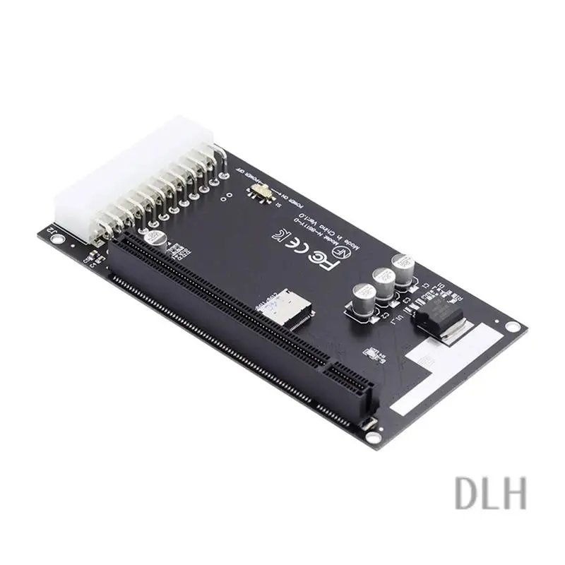

Адаптер VO-4X Oculink SFF-8612 SFF-8611 к PCIE PCI-Express 16X с 24-контактным портом питания ATX для видеокарты материнской платы