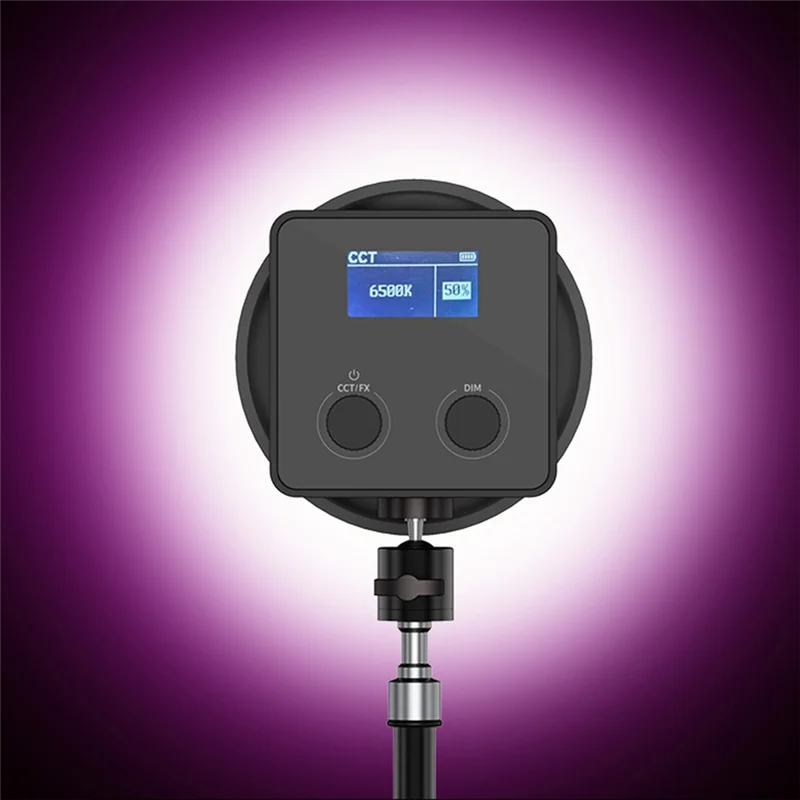 

AT93-60W Photography Fill Light Portable COB RGB Video Light 2500-6500K Outdoor Studio Video Recording Photography EU Plug