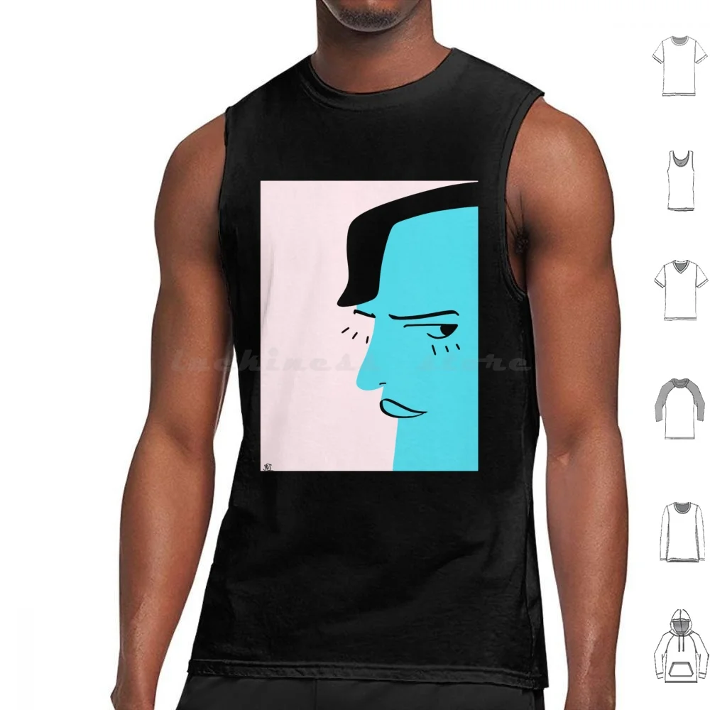 Carlos Dengler Illustration Tank Tops Vest Sleeveless Interpol Music Indie Band Interpol Band Album Antics Turn On The