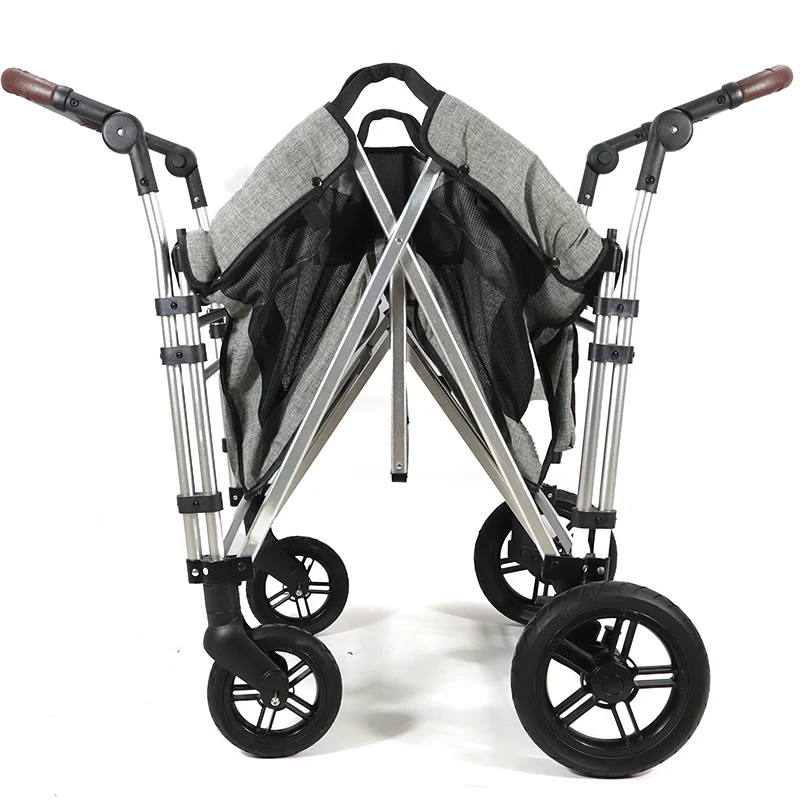 Multipurpose Portable 4 Seat Utility Wagon Cart Outdoor Carrier for Camping Fishing Picnic Daily Groceries